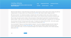 Desktop Screenshot of hobbymolds.com